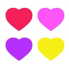 Heart symbol. Vector EPS 10. Colorful. 