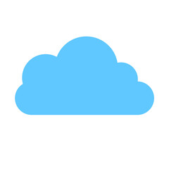 Cloud image. Isolated on white background. Vector EPS 10. 