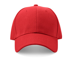 red cap isolated on white background.