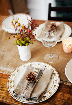 Autumn table setting