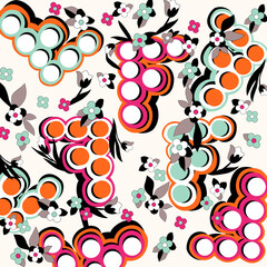 Beige Floral Graphic Texture Background