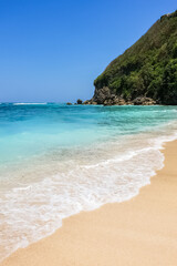 View on Karma beach on Bali, Indonesia