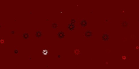 Light Red vector texture with memphis shapes.