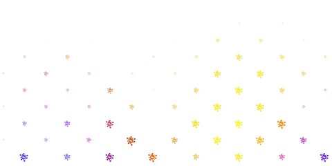 Light blue, red vector texture with disease symbols.