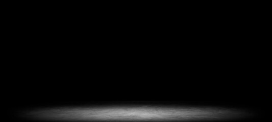 Dark room abstract cement floor