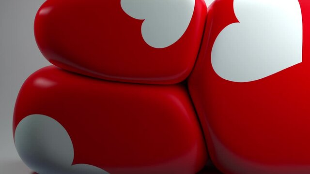 Love emojis bloat, filling screen and bursted