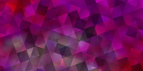 Light Pink vector texture with poly style with cubes.