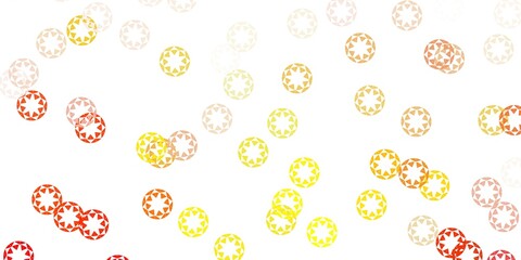 Light orange vector texture with disks.