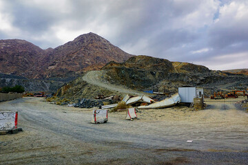 Beautiful landscape view of Jabal Thur in Mecca. Soft focus effect due to large aperture setting