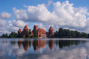 Trakai Castle, a major tourist attraction in Lithuania.