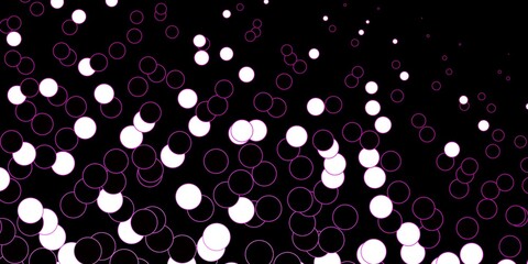 Dark Pink vector backdrop with dots. Colorful illustration with gradient dots in nature style. Pattern for booklets, leaflets.