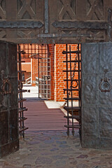 Gateway into Trakai Castle in Lithuania.