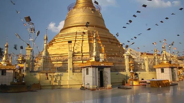 Botataung Paya pagoda in Yangon, Maynmar