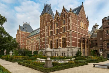 Fotobehang Rijksmuseum Gartenansicht, Amsterdamm © Christian Tobler