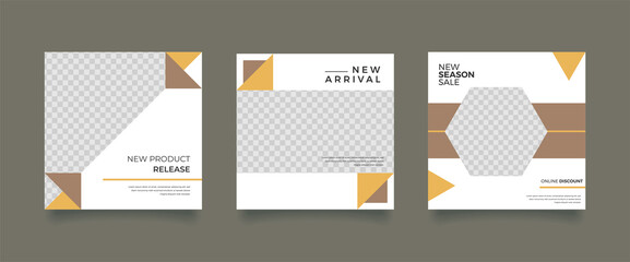 Unique Editable modern Social Media banner Template.Promotional web banner for social media. Elegant sale and discount promo. Fashion and lifestyle blog templates, web banners