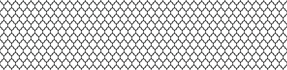 Moroccan Seamless Pattern.Traditional pattern with white and black mosaic.line vector graphic design