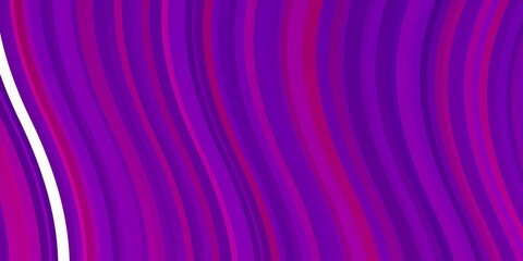 Light Pink vector background with curves. Gradient illustration in simple style with bows. Pattern for websites, landing pages.