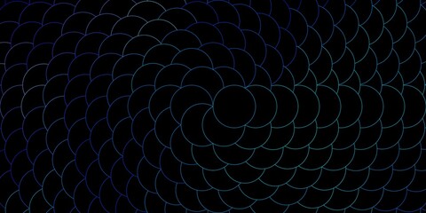 Dark Pink, Blue vector pattern with spheres. Abstract colorful disks on simple gradient background. Design for your commercials.