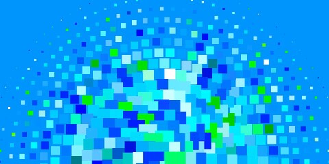 Light Blue, Green vector background with rectangles. Illustration with a set of gradient rectangles. Best design for your ad, poster, banner.