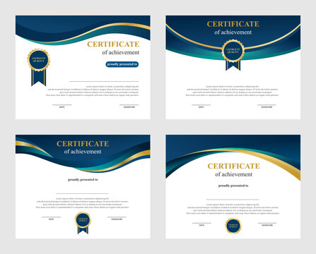 editable exclusive certificate background design templates 