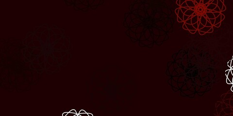 Light Pink vector natural layout with flowers.