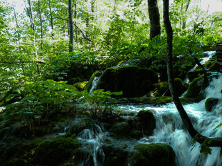 Waterfall in a Croatian national park