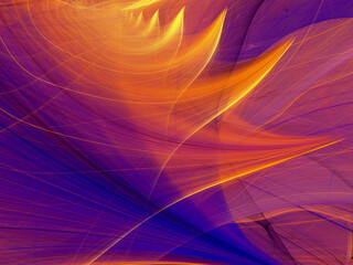 purple abstract fractal background 3d rendering illustration