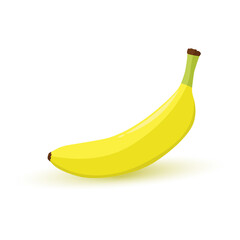 Banana fruit icon. Modern simple flat vegetarian sign.