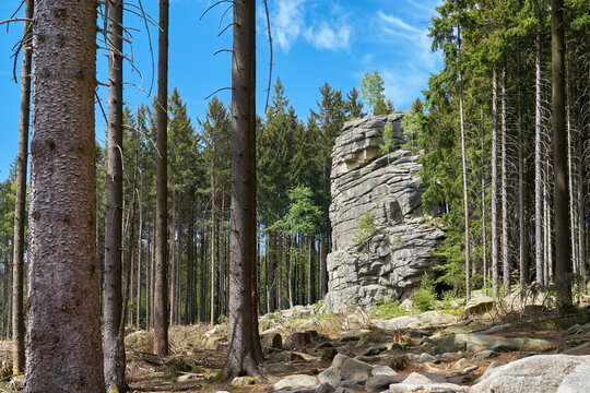 Kleine Feuersteinklippen bei Schierke im Nationalpark Harz