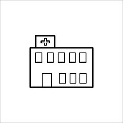 Hospital line icon 