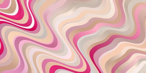 Light Pink vector background with lines. Bright sample with colorful bent lines, shapes. Smart design for your promotions.