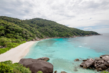 The beaches on the tropical sea