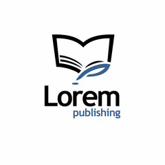 Publishing house, company, book store logo concept