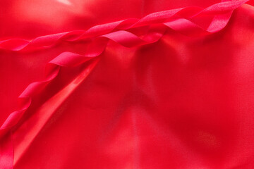 red satin fabric for background, red silk cotton