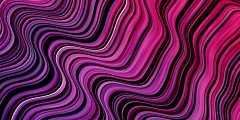 Light Purple vector pattern with lines. Colorful geometric sample with gradient curves.  Smart design for your promotions.
