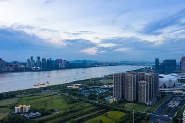 view of the city of hangzhou
