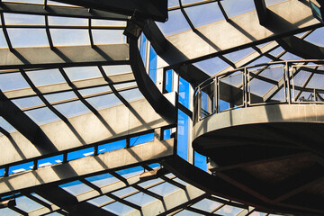 Obraz premium modern glass building