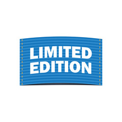 fabric tag limited edition clothing labels. vector illustration