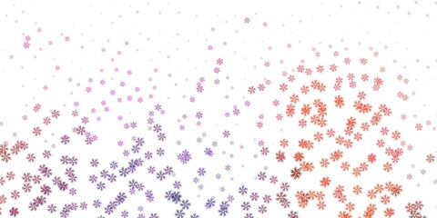 Light pink, red vector pattern with abstract shapes.