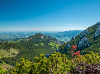 Naklejka na ściany i meble The Bavarian Wendelstein Mountain area with a great Mountain View