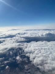 aerial view of the clouds