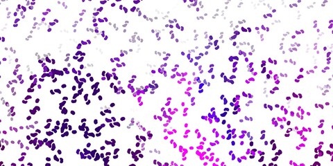 Light pink vector background with random forms.