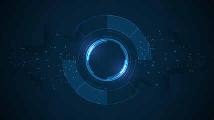 Abstract technology background Hi-tech communication concept innovation background vector illustration
