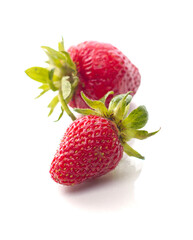 red strawberry isolated on white background 1