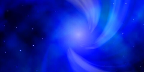 Fototapeta premium Light BLUE vector template with neon stars. Shining colorful illustration with small and big stars. Best design for your ad, poster, banner.