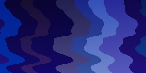 Light Pink, Blue vector background with bent lines. Colorful abstract illustration with gradient curves. Pattern for websites, landing pages.
