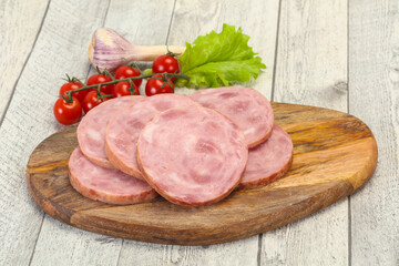 Natural ham made from pork
