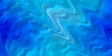 Light BLUE vector background with bent lines. Brand new colorful illustration with bent lines. Smart design for your promotions.