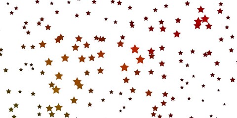 Dark Green, Yellow vector layout with bright stars. Decorative illustration with stars on abstract template. Design for your business promotion.