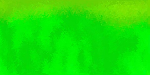 Obraz premium Dark green, yellow vector triangle mosaic backdrop.